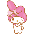 My Melody (Lovely Days ver.) Sticker for LINE & WhatsApp | ZIP: GIF & PNG