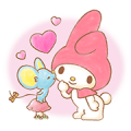 My Melody: Sweet Story Sticker for LINE & WhatsApp | ZIP: GIF & PNG
