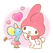 My Melody: Sweet Story Sticker for LINE & WhatsApp | ZIP: GIF & PNG
