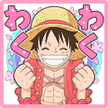 ONE PIECE Sakura Lot Stickers Sticker for LINE & WhatsApp | ZIP: GIF & PNG