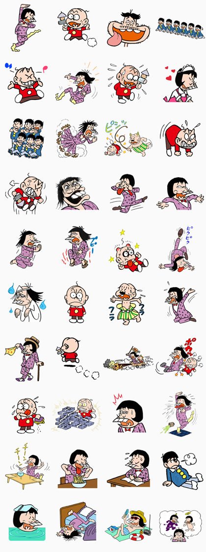 Osomatsu-kun Line Sticker GIF & PNG Pack: Animated & Transparent No Background | WhatsApp Sticker