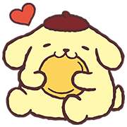 Pompompurin Pop-Up Stickers Pompompurin Pop-Up Stickers Sticker for LINE & WhatsApp | ZIP: GIF & PNG