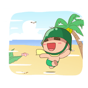 Powpowbing's Summer Sticker for LINE & WhatsApp | ZIP: GIF & PNG