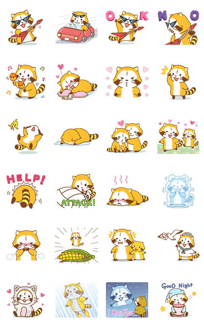 ROCK ♪ RASCAL Animated Stickers Line Sticker GIF & PNG Pack: Animated & Transparent No Background | WhatsApp Sticker
