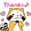 Rascal Family Pop Stickers Sticker for LINE & WhatsApp | ZIP: GIF & PNG