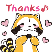 Rascal Family Pop Stickers Sticker for LINE & WhatsApp | ZIP: GIF & PNG