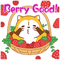 Rascal Fruity Feast Pop-Up Stickers Sticker for LINE & WhatsApp | ZIP: GIF & PNG