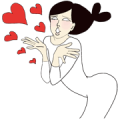 Roll your eyes, Undine! (Free) Sticker for LINE & WhatsApp | ZIP: GIF & PNG