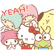SANRIO: Happy Winter Sticker for LINE & WhatsApp | ZIP: GIF & PNG