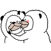 Smiling Alpaca Mini Smiling Alpaca Mini Sticker for LINE & WhatsApp | ZIP: GIF & PNG