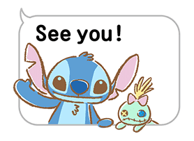 Stitch Pop-Up Cuteness Sticker for LINE & WhatsApp | ZIP: GIF & PNG