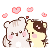 Sweet House's Couple in Love Sticker for LINE & WhatsApp | ZIP: GIF & PNG