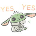 The Child (The Mandalorian) Sticker for LINE & WhatsApp | ZIP: GIF & PNG