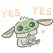 The Child (The Mandalorian) Sticker for LINE & WhatsApp | ZIP: GIF & PNG
