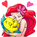 The Little Mermaid Sticker for LINE & WhatsApp | ZIP: GIF & PNG