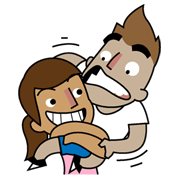 Tico e Ju Tico e Ju Sticker for LINE & WhatsApp | ZIP: GIF & PNG