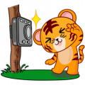 Tiggy Tiger WWF Sticker for LINE & WhatsApp | ZIP: GIF & PNG