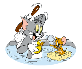 Tom and Jerry Sticker for LINE & WhatsApp | ZIP: GIF & PNG