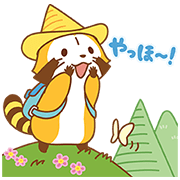 Tongaricorn × Rascal Tongaricorn × Rascal Sticker for LINE & WhatsApp | ZIP: GIF & PNG
