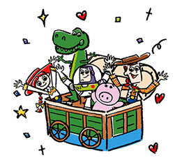 Toy Story Pop-Up Stickers Sticker for LINE & WhatsApp | ZIP: GIF & PNG