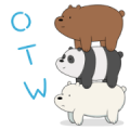 We Bare Bears Animated Stickers Sticker for LINE & WhatsApp | ZIP: GIF & PNG