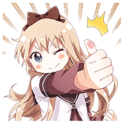 YURU-YURI Sticker for LINE & WhatsApp | ZIP: GIF & PNG