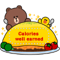 BROWN & FRIENDS Message Stickers Sticker for LINE & WhatsApp | ZIP: GIF & PNG