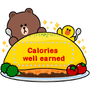 BROWN & FRIENDS Message Stickers Sticker for LINE & WhatsApp | ZIP: GIF & PNG