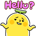 BananaMan: Are You Hello? Sticker for LINE & WhatsApp | ZIP: GIF & PNG