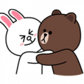 Brown & Cony Sticker for LINE & WhatsApp | ZIP: GIF & PNG
