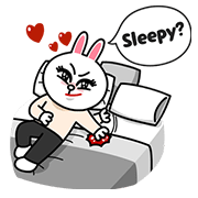 Brown & Cony in "My love from the Star" Sticker for LINE & WhatsApp | ZIP: GIF & PNG