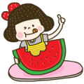 Cherry Coco: Summer Special Sticker for LINE & WhatsApp | ZIP: GIF & PNG