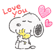 Cute Crayon Snoopy Stickers Cute Crayon Snoopy Stickers Sticker for LINE & WhatsApp | ZIP: GIF & PNG