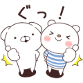 Cute White Dogs × SHIROKUMA Cute White Dogs × SHIROKUMA