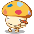 Docomodake Family Stickers Sticker for LINE & WhatsApp | ZIP: GIF & PNG
