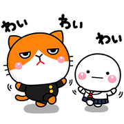 Futenyan × Shiromaru Sticker for LINE & WhatsApp | ZIP: GIF & PNG
