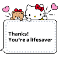 Hello Kitty Message Stickers Hello Kitty Message Stickers