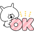 LINE Career × YURU USAGI Sticker for LINE & WhatsApp | ZIP: GIF & PNG