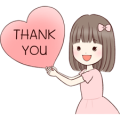 Little Girl Moves Sticker for LINE & WhatsApp | ZIP: GIF & PNG