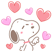 Lovely Snoopy Pop-Up Stickers Sticker for LINE & WhatsApp | ZIP: GIF & PNG