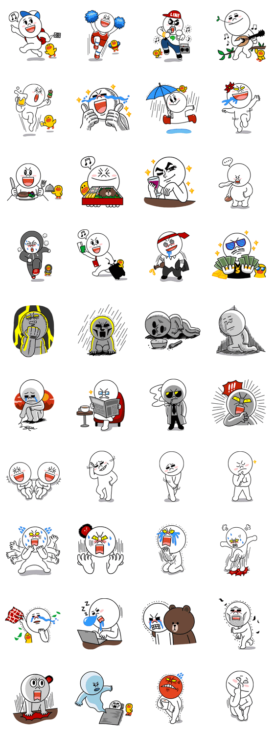 Moon: Special Edition Line Sticker GIF & PNG Pack: Animated & Transparent No Background | WhatsApp Sticker