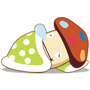 Moving Docomodake Sticker for LINE & WhatsApp | ZIP: GIF & PNG