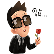 Mr. Black Sticker for LINE & WhatsApp | ZIP: GIF & PNG