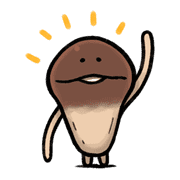 Nameko Sticker for LINE & WhatsApp | ZIP: GIF & PNG