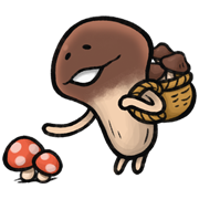 Nameko’s Harvest Festival Sticker for LINE & WhatsApp | ZIP: GIF & PNG