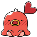 Octopus Sausage Sticker for LINE & WhatsApp | ZIP: GIF & PNG