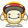 Phase 3 of the Docomodake stickers Sticker for LINE & WhatsApp | ZIP: GIF & PNG