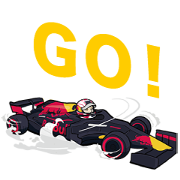 Red Bull Racing Sticker for LINE & WhatsApp | ZIP: GIF & PNG