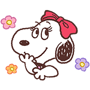 SNOOPY & BELLE Sticker for LINE & WhatsApp | ZIP: GIF & PNG