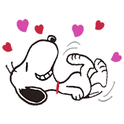 SNOOPY★Vintage Sticker for LINE & WhatsApp | ZIP: GIF & PNG